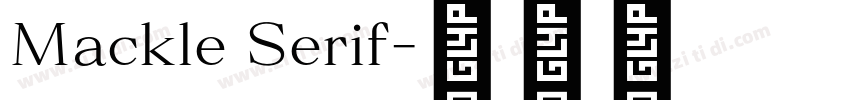Mackle Serif字体转换